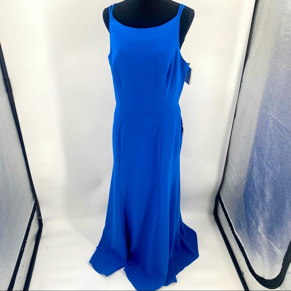 After Six Bridesmaid Formal Dress Gown sz 14 Blue
